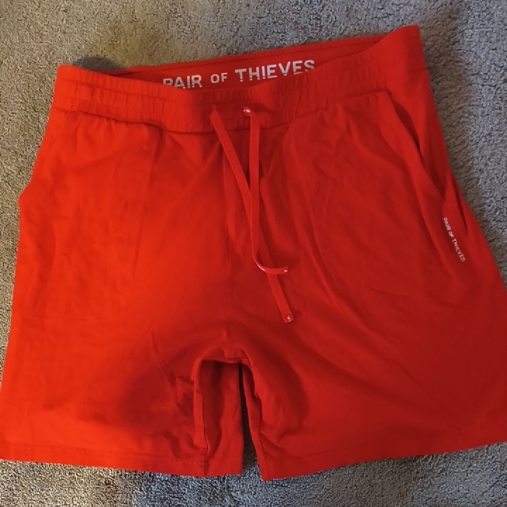Pair of Thieves Men's Vibrant Red Athletic Shorts